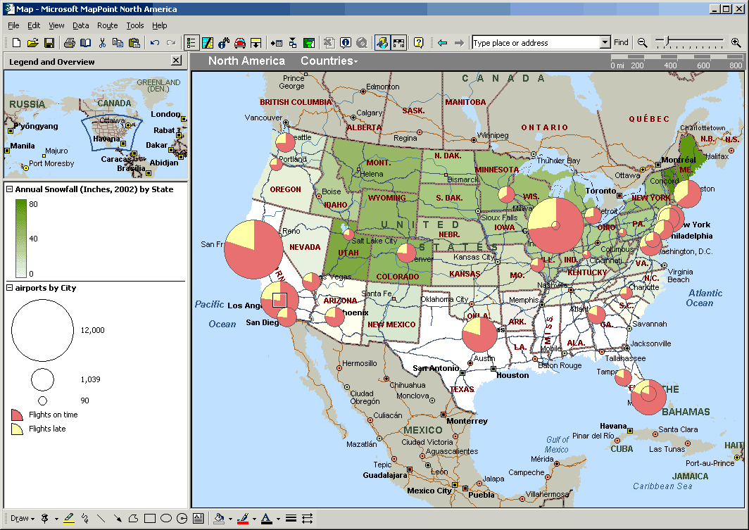 Mappoint 2013 Only North American Maps States